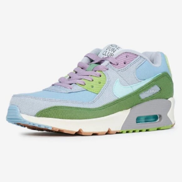 Nike [Boys] Air Max 90 SE Sun Club Treeline Sneakers - Picture 2 of 12